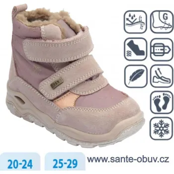 Dámská zdravotní obuv SANTÉ IC/884308 ROSA vych. obuv vel.20-29, --- - 26