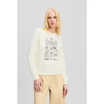 Dámská mikina Bavlněná mikina Karl Lagerfeld A2W20057 béžová 01X, vel. XL