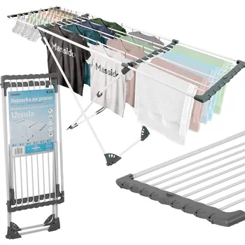 Sušák na prádlo Massido Výsuvný sušák na prádlo na kolečkách Ursula 20 m