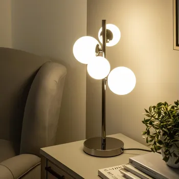 Lampička Brilagi - LED Stolní lampa MILLA 4xG9/3W/230V černý chrom/bílá