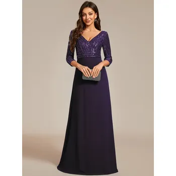 Dámské šaty Ever Pretty plesové fialové šaty 0751 *Velikost: L / 40 / 08 / 12