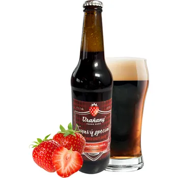 Limonáda Pivovar Cvikov a Farma Vraňany Vraňanský Tmavý speciál s příchutí jahody