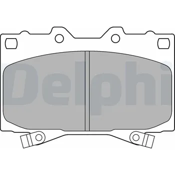 Brzdová destička Sada brzdových destiček, kotoučová brzda DELPHI LP1308