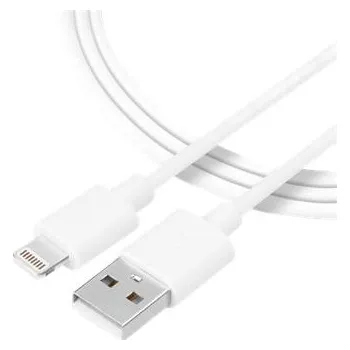 Datový kabel Tactical Smooth Thread Cable USB-A/Lightning 2m White