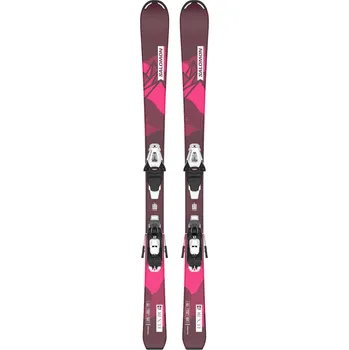 Lyžování Dětské Lyže SALOMON SKI SET L LUX JR S + C5 GW J75 BORDE 100 889645997032 L41536400 – Vínová 120