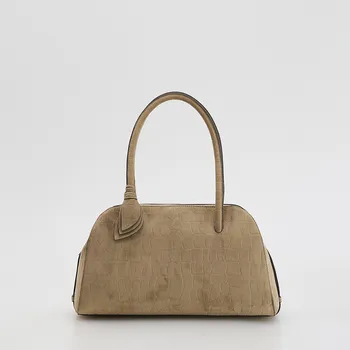 Kabelka Reserved - Kabelka z ekologického semišu - béžová - 751FC-08X - 751FC-08X-ONE