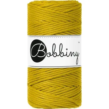 Příze Bobbiny bavlněná šňůra na macramé REGULAR spicy yellow