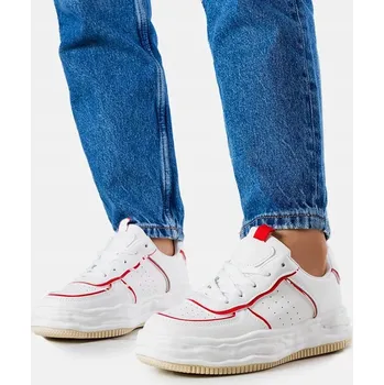 Dámské tenisky Bílé tenisky s červenými prvky Nettie 20175 velikost 40