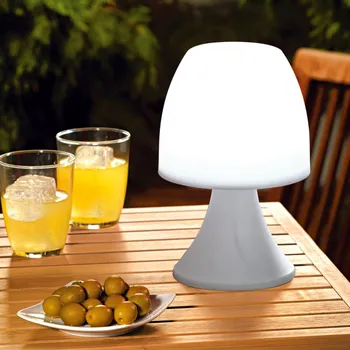 Lampička LED lampička bílá Výška 18 cm, průměr 12,5 cm