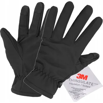 Rukavice MIL-TEC ZIMNÍ RUKAVICE SOFTSHELL 3M THINSULATE DOTYKOVÉ ČERNÉ XL