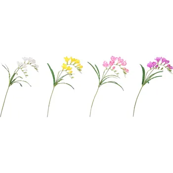 umělá květina Frézie X2 - 57 cm mix barev Barva: Žlutá