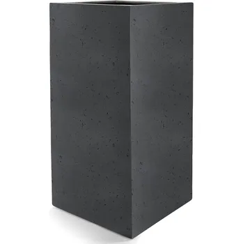 Květináč Grigio High Cube Anthracite V 100 cm / D 40 cm