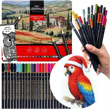 Pastelka PASTELKY V KOVOVÉ KRABIČCE 24 ks PREMIUM