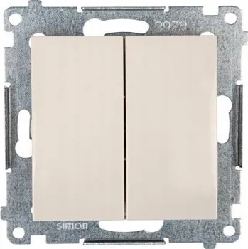 vypínač Dvojitý vypínač pod omítku Kontakt-simon bílý DW5A.01/41