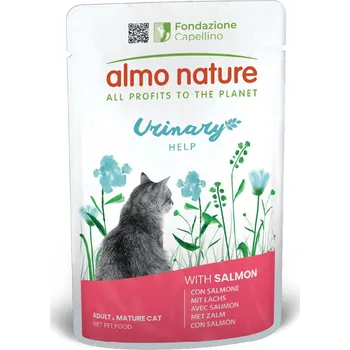 Krmivo pro kočku 24x70g Almo Nature Holistic Urinary Help - s lososem
