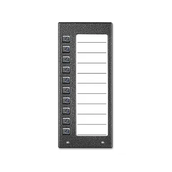 ACO CDN-10NP GR Podsvícený panel s 10 tlačítky pro seznam rezidentů