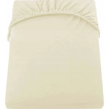 Prostěradlo Prostěradlo jersey s gumou AMBER 100% bavlna 240x220 +30cm krémové