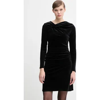 Dámská móda Velurové šaty Dkny DD5V1M55 černá 99X, vel. 38