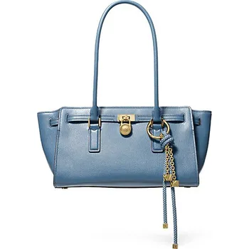 Michael Kors Hamilton Moderne kožená kabelka modrá + doprava zdarma