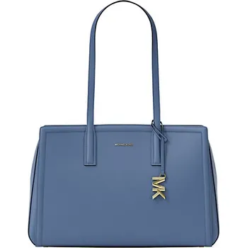Michael Kors Laila medium tote kožená kabelka modrá + doprava zdarma