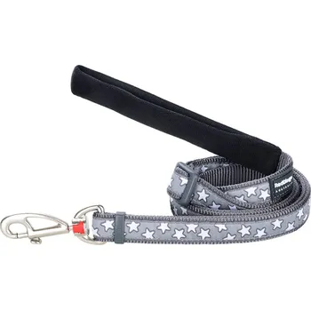 Vodítko pro psa Vodítko malé Red Dingo 1,8m/1,2cm Stars White on Grey