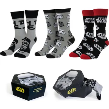 Pánské ponožky Ponožky Star Wars - Dark Side (velikost 38/45) (3 páry)