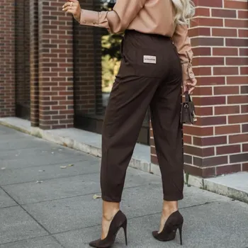 Dámské kalhoty Dámské módní kalhoty La Blanche 251416 barva: hnědá, Rozměr: XL - 42