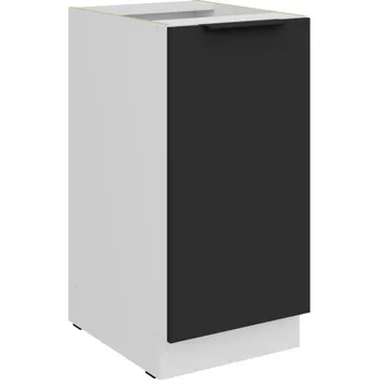 Kuchyňská skříňka 40 D 1F BB, Spodní kuchyňská skříňka Aria černá&nbsp;/bílá