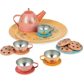 Hračka Janod Čajová souprava pro děti kovová