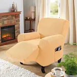 Potah na polohovací křeslo béžová VxŠxH 91 x 94 x 86 cm.