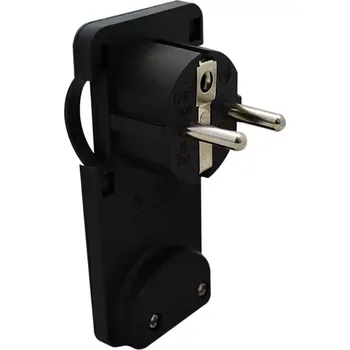 vypínač Vidlice plochá za nábytek, černá, TCSDRB