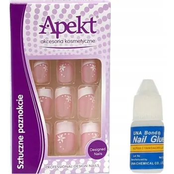 Umělé nehty Umělé nehty Apekt francouzská manikúra, 24 kusů