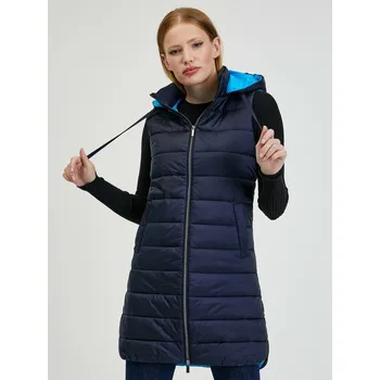 Dámská vesta Orsay Dámské Tmavě modrá dámská prošívaná vesta ORSAY Modrá S (2019339)