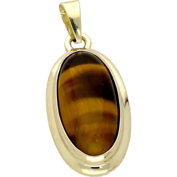 Přívěsek Goldstore Zlatý přívěsek přírodní tygří oko Váha: 2.01 g
