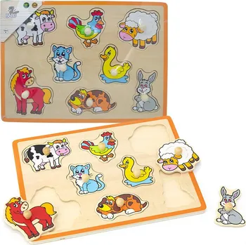 Dřevěná hračka Babu Zvířátka z farmy