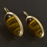 Goldpoint Zlaté náušnice velké tygří oko Váha: 4.25 g