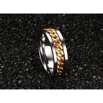 Prsten Pánský prsten řetěz J2225 zlatá 12