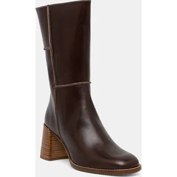 Dámské kozačky Kožené kotníkové boty Billi Bi A9295.886 hnědá 89X, EUR 41