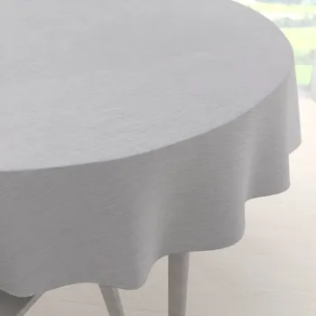 ubrus Teflonový kulatý ubrus TF-067 Šedý režný Ø 50 cm