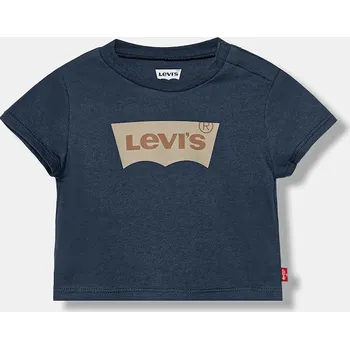 Dětské bavlněné tričko Levi's 6E8157.B modrá 95X, vel. 68