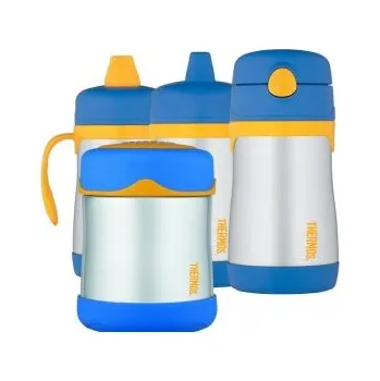 Thermos Foogo - kompletní sada modrá Modrá termoska + DÁREK DLE VÝBĚRU!