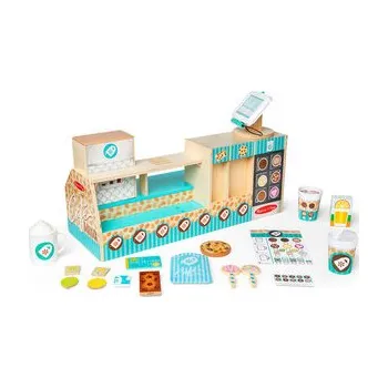 Dřevěná hračka Barista - Dřevěná kavárna