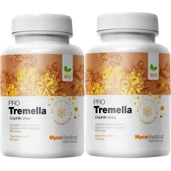 MycoMedica Tremella PRO 2x 90 kapslí (Garantovaný obsah beta 1,3/1,6 glukanů min. 35 %)