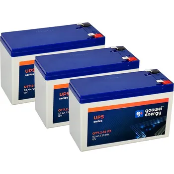 Záložní baterie Baterie pro UPS (3x Goowei Energy OT7.2-12 F2)