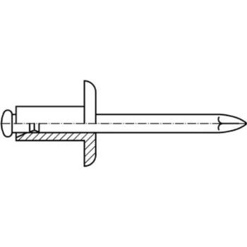 Nýt Trhací nýt velká hlava dle din 7337 4,8x 35 Hliník/Ocel hlava 14 mm