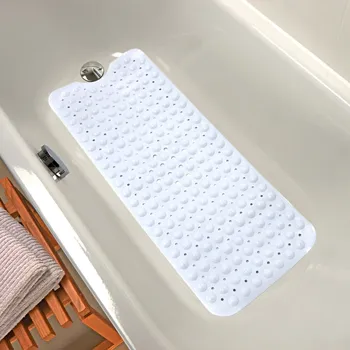 Protiskluzová podložka Rohož do vany bílá 98 x 39 cm