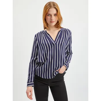 Dámská halenka Orsay Bílo-modrá dámská pruhovaná halenka - Dámské Orsay černá | šedá 2246900