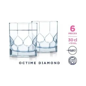 Sklenice Luminarc OCTIME DIAMOND Sklenice na whisky 300 ml 6 ks nízké