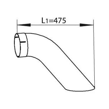 Výfuková trubka Výfuková trubka DINEX DIN54668