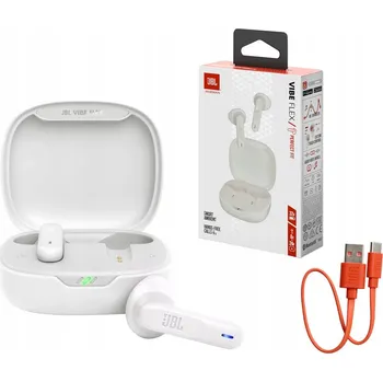 Sluchátka Bezdrátová sluchátka do uší JBL Vibe Flex bílá